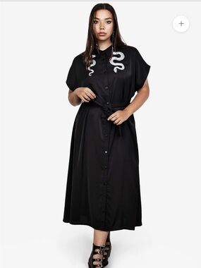 Disturbia Slither Relaxed Midi Dress NWT *** Tie Belt NOT Included ***
